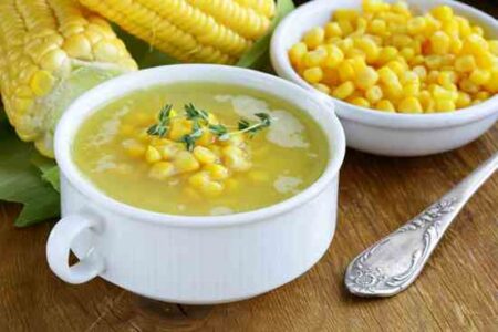 Creamy Corn Soup Recipe Image